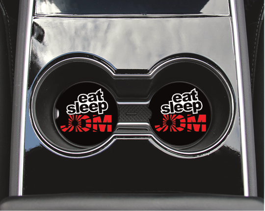 "Eat Sleep JDM" Neoprene Car Coaster