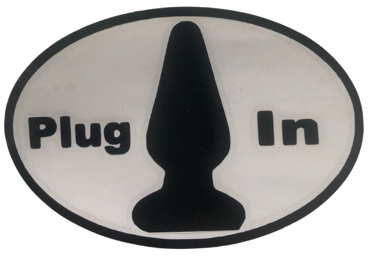 Plug In Custom Vinyl Decal  Material: Oracle 651 permanent vinyl 