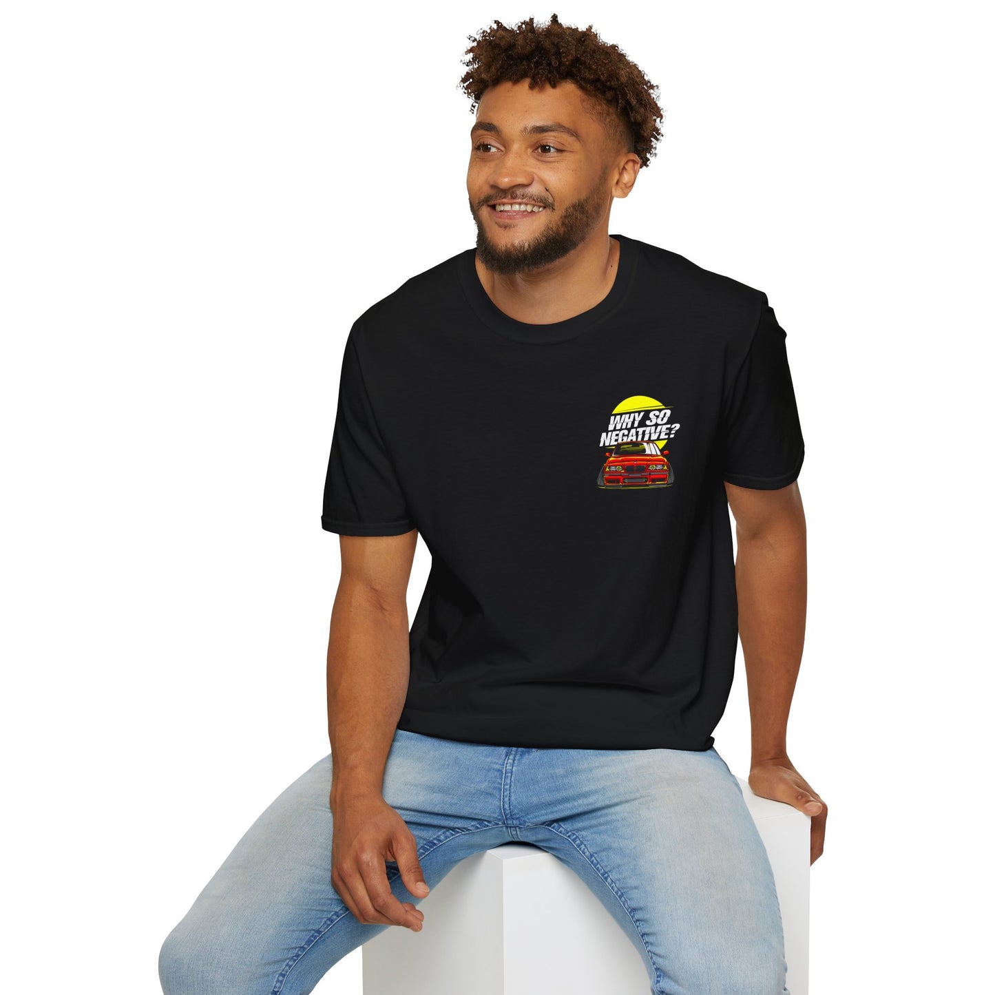Why So Negative? Beemer Graphic Unisex Softstyle T-Shirt