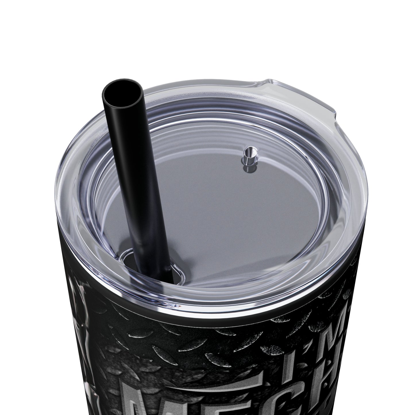 "I'm A Mechanic I Can't Fix Stupid But I Can Fix What Stupid Does" Tumbler with Straw, 20oz