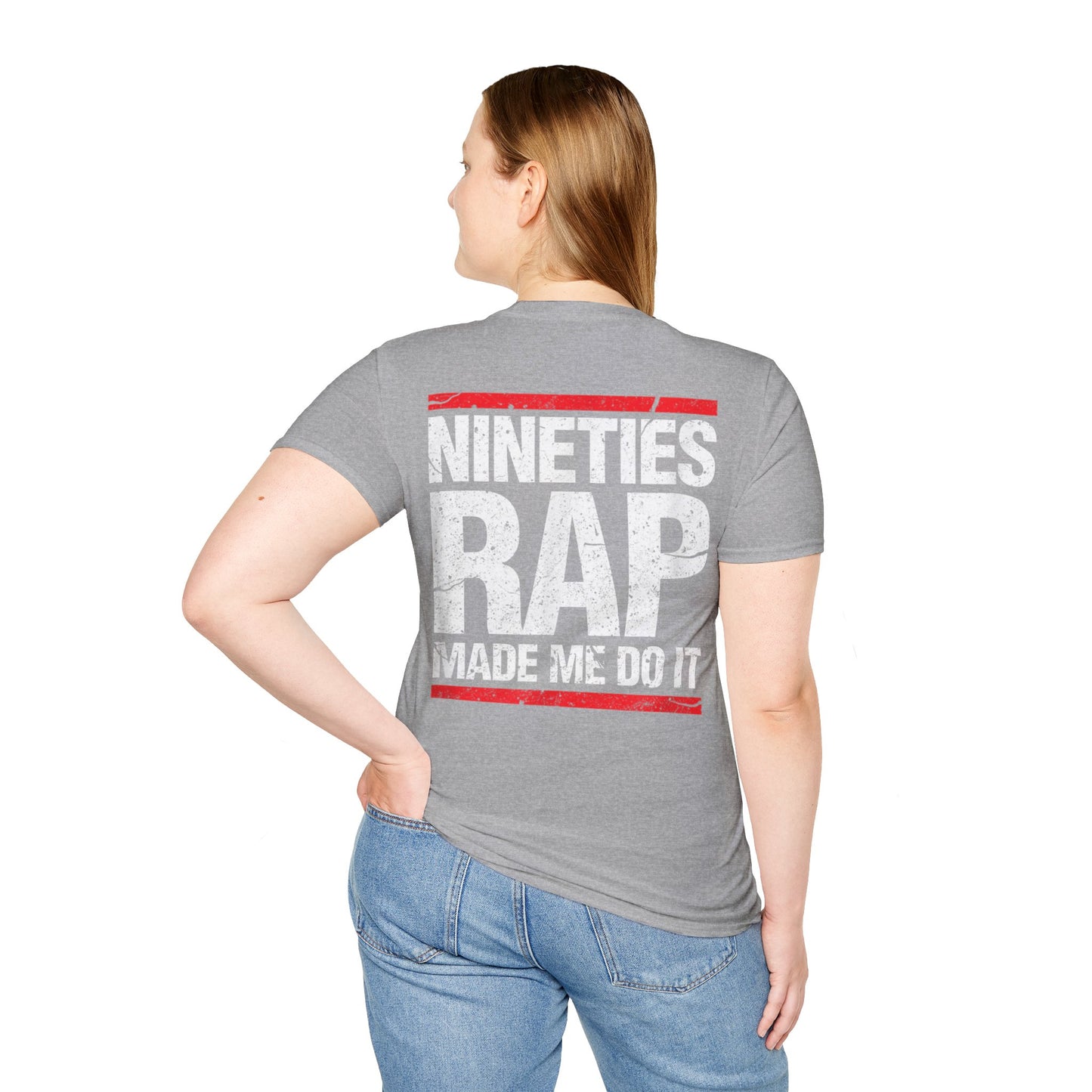 90's Rap Made Me Do It Unisex Softstyle T-Shirt