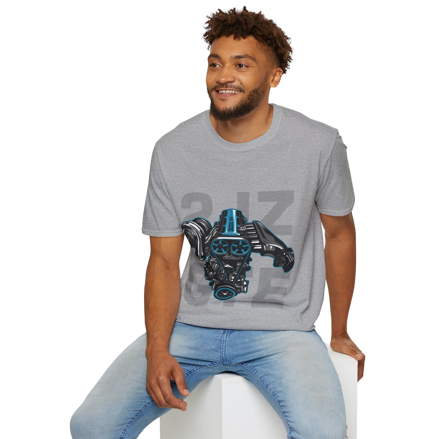 2JZGTE Engine Graphic Unisex Softstyle T-Shirt