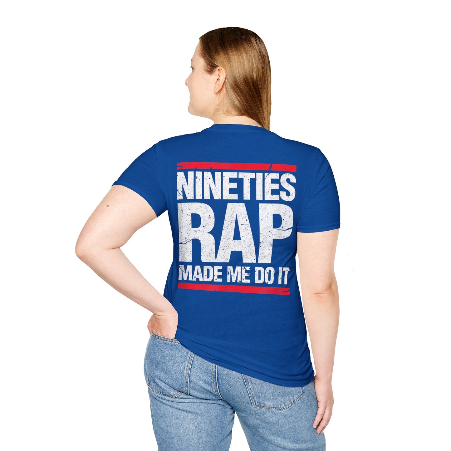 90's Rap Made Me Do It Unisex Softstyle T-Shirt