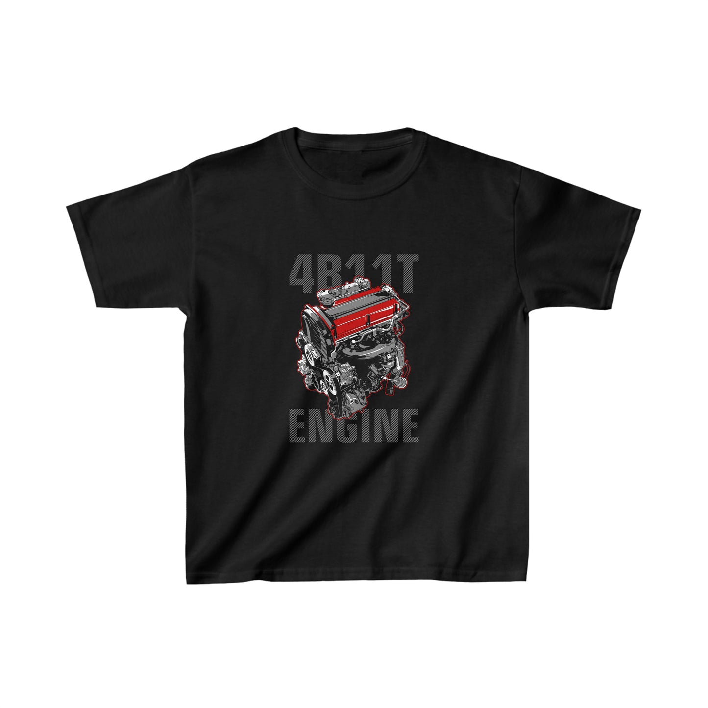 4B11T Engine Design Graphic Kids Heavy Cotton™ Tee