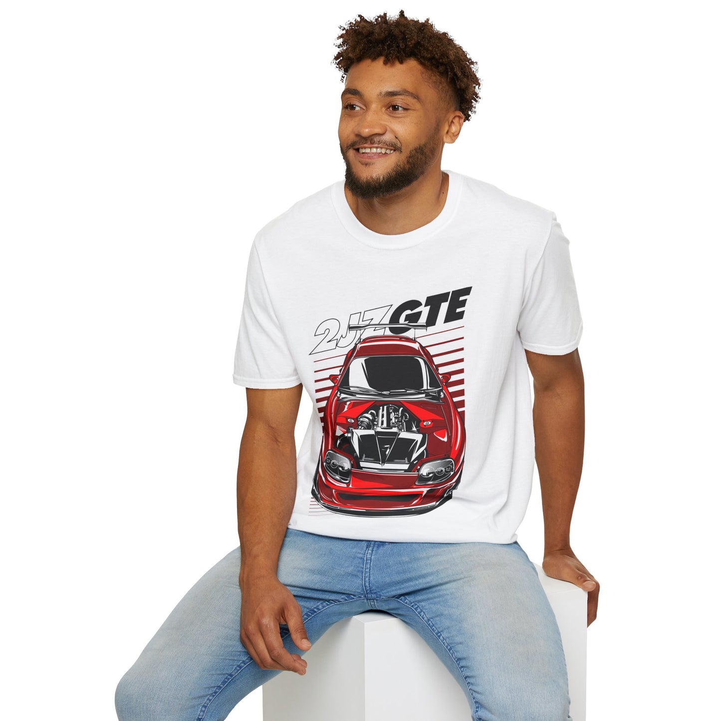 2JZGTE Graphic Design Unisex Softstyle T-Shirt