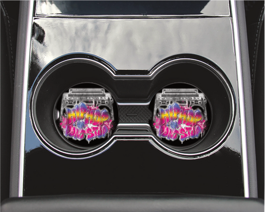 "Hip Hop You Don't Stop" Neoprene Car Coaster