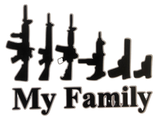 My Family Custom Vinyl Decal   Material: Oracle 651 permanent vinyl 