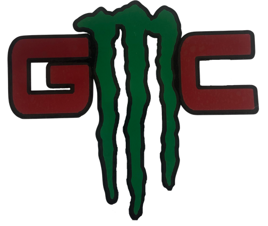 GMC Monster Custom Vinyl Decal  Material: Oracle 651 permanent vinyl 