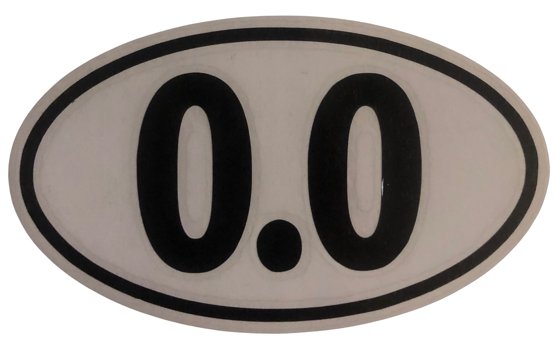 0.0 Miles Ran! Custom Vinyl Decal  Material: Oracle 651 permanent vinyl 