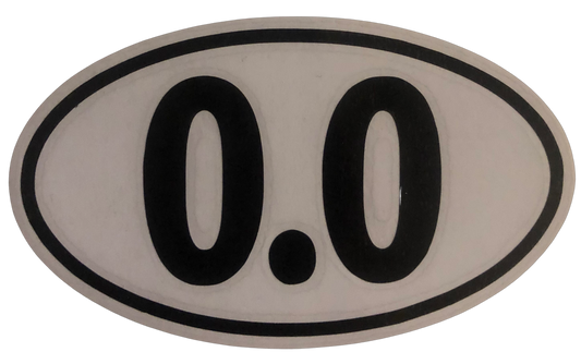 0.0 Miles Ran! Custom Vinyl Decal  Material: Oracle 651 permanent vinyl 