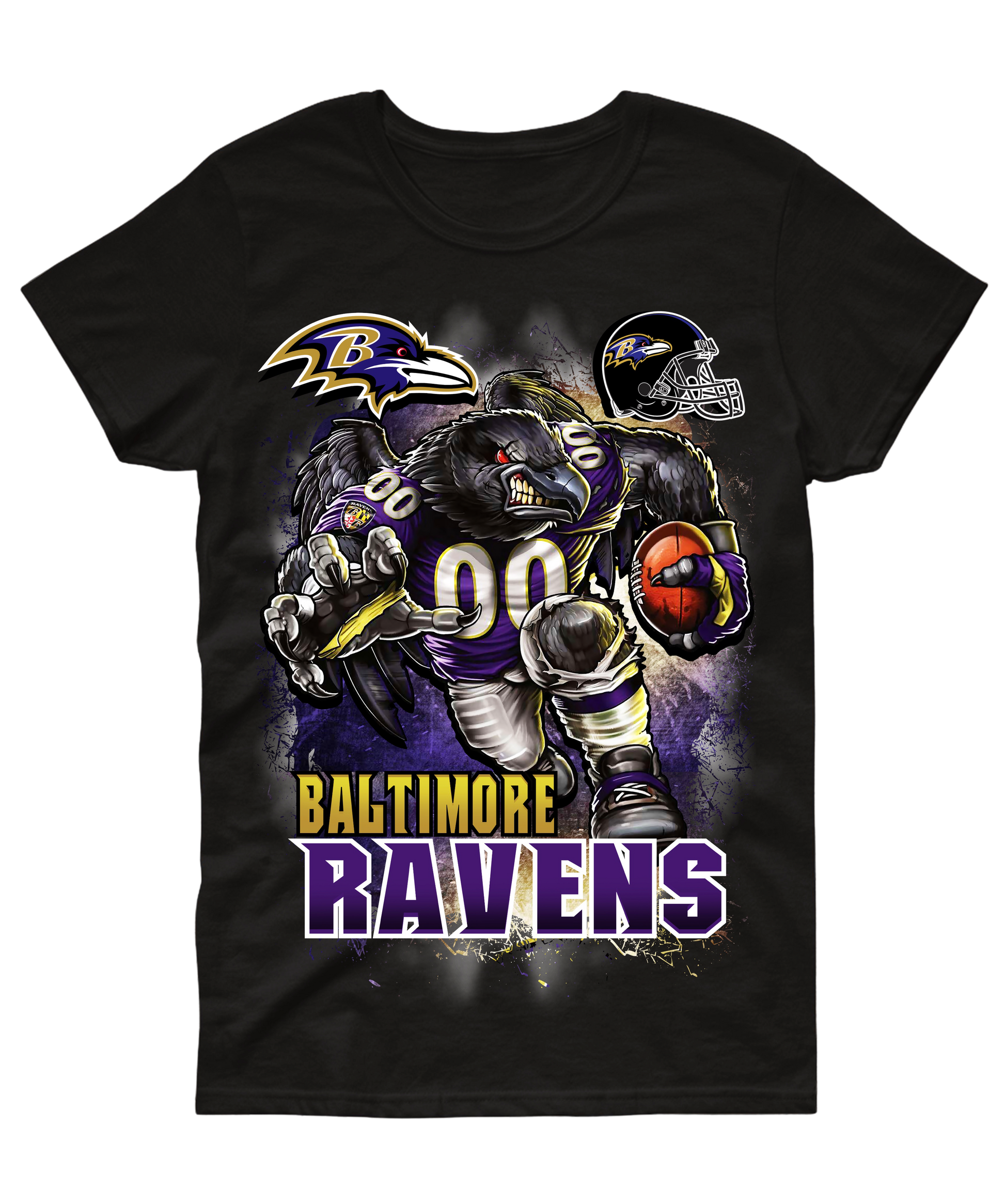 Ravens Football Mascot Design Tshirt – Gate City Designs