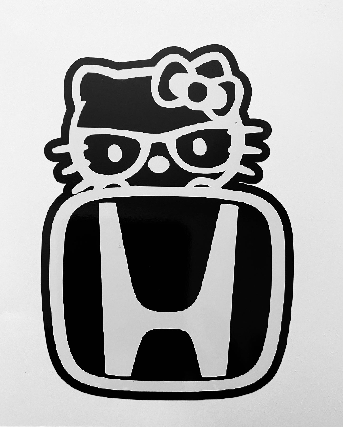 Hello Honda Kitty Custom Vinyl Decal  Material: Oracle 651 permanent vinyl 