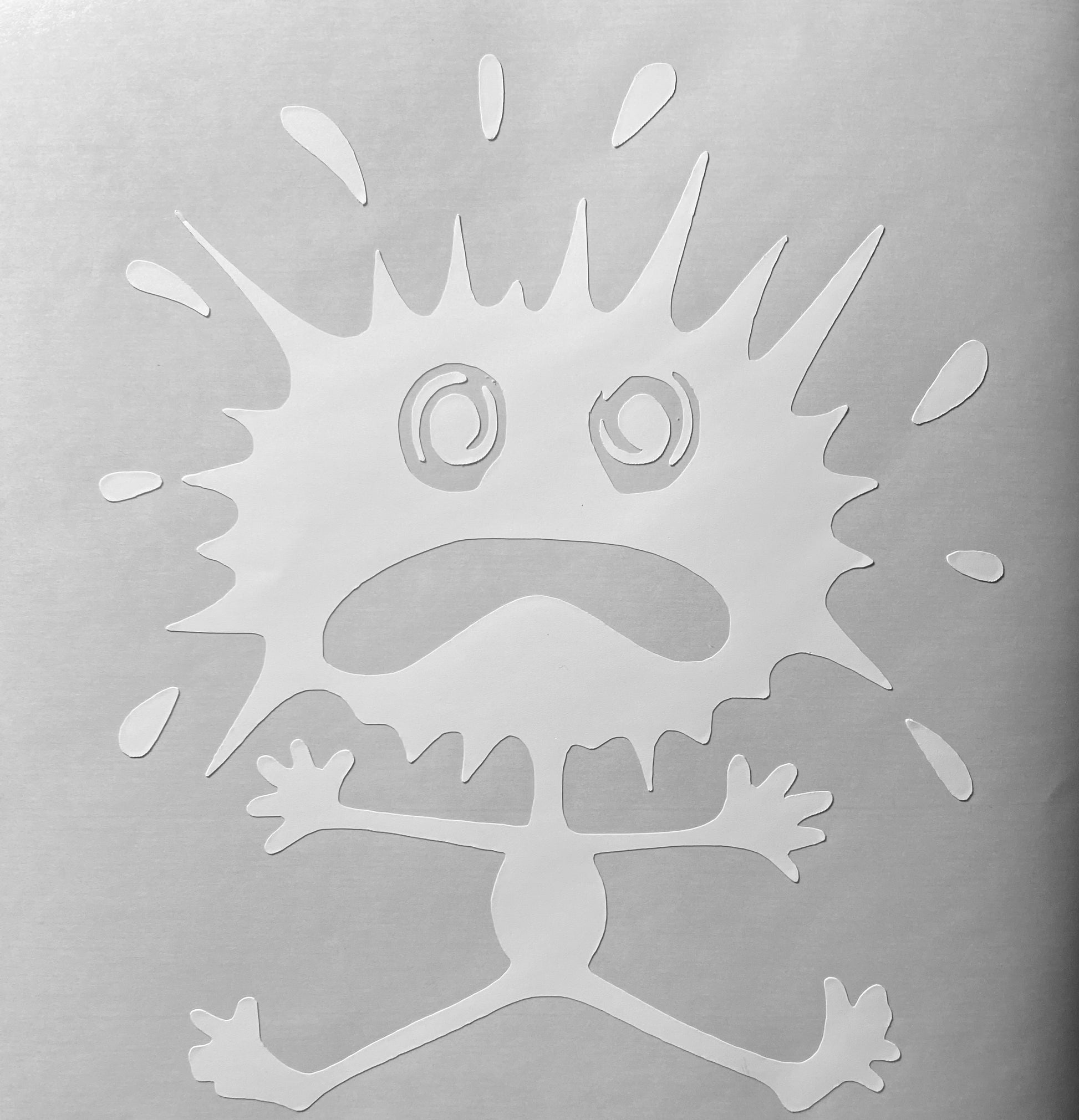 Splat!! Guy Custom Vinyl Decal  Material: Oracle 651 permanent vinyl 