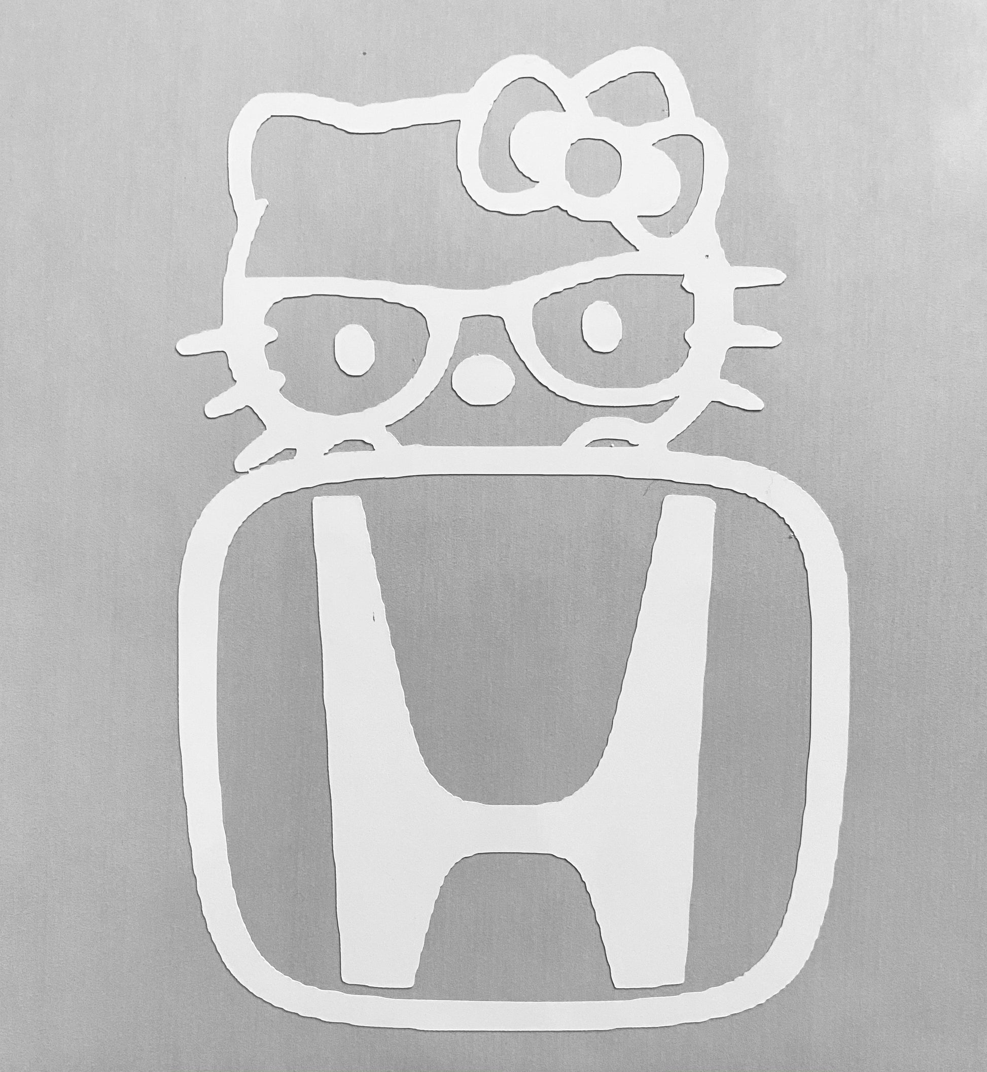 Hello Honda Kitty Custom Vinyl Decal  Material: Oracle 651 permanent vinyl 